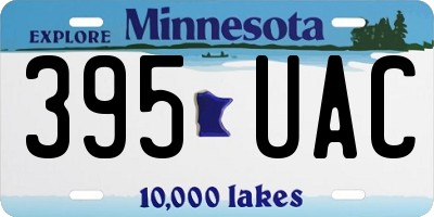 MN license plate 395UAC