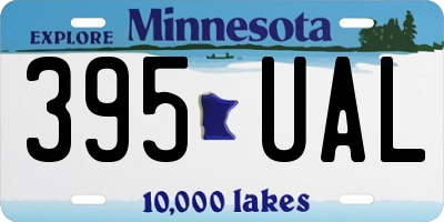 MN license plate 395UAL