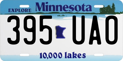 MN license plate 395UAO