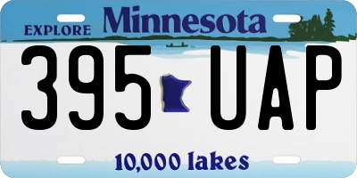 MN license plate 395UAP