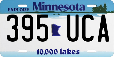MN license plate 395UCA