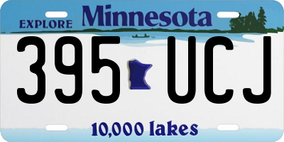 MN license plate 395UCJ