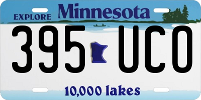 MN license plate 395UCO