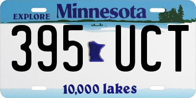 MN license plate 395UCT