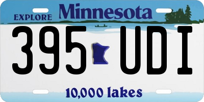 MN license plate 395UDI