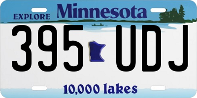 MN license plate 395UDJ