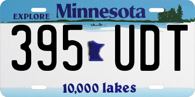 MN license plate 395UDT