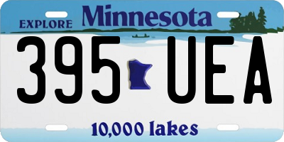 MN license plate 395UEA