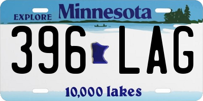 MN license plate 396LAG