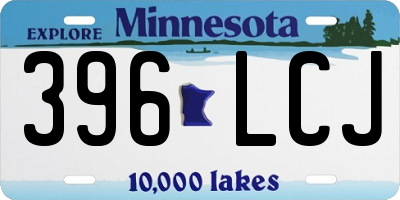 MN license plate 396LCJ