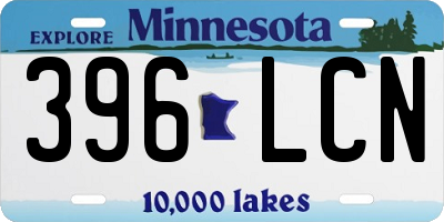 MN license plate 396LCN