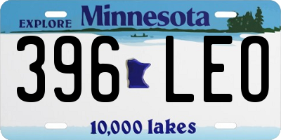 MN license plate 396LEO