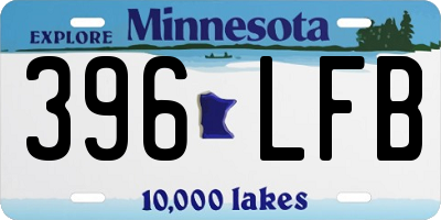 MN license plate 396LFB