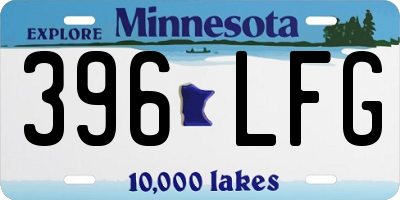 MN license plate 396LFG
