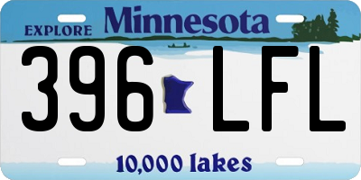 MN license plate 396LFL