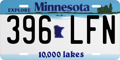 MN license plate 396LFN