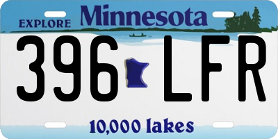 MN license plate 396LFR