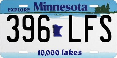 MN license plate 396LFS