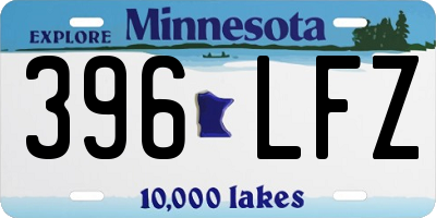 MN license plate 396LFZ