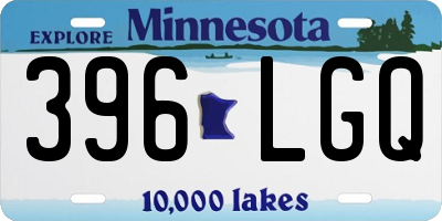 MN license plate 396LGQ