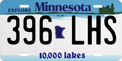 MN license plate 396LHS