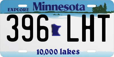 MN license plate 396LHT