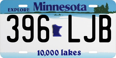 MN license plate 396LJB
