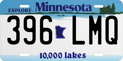 MN license plate 396LMQ