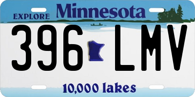 MN license plate 396LMV