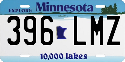 MN license plate 396LMZ