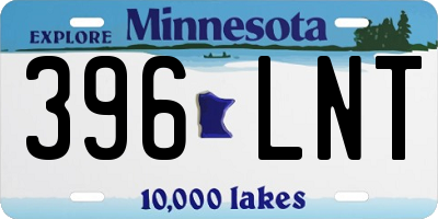 MN license plate 396LNT