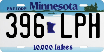MN license plate 396LPH