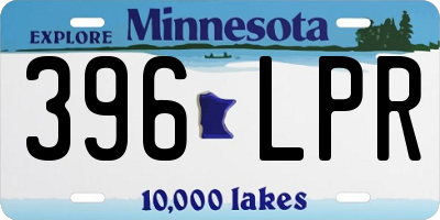 MN license plate 396LPR