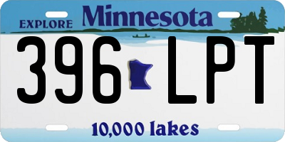 MN license plate 396LPT