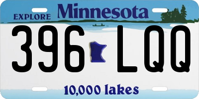 MN license plate 396LQQ