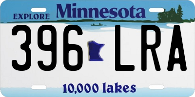 MN license plate 396LRA