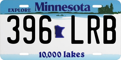 MN license plate 396LRB