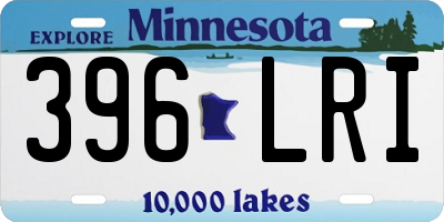 MN license plate 396LRI