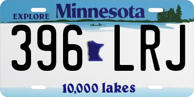 MN license plate 396LRJ