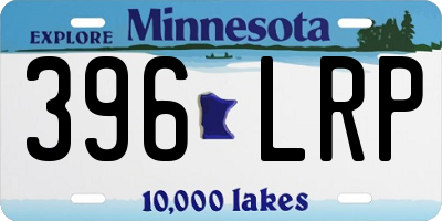 MN license plate 396LRP