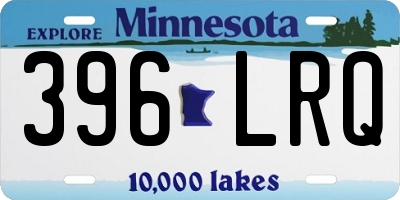 MN license plate 396LRQ