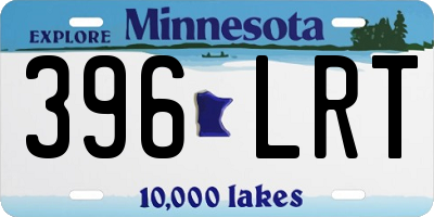 MN license plate 396LRT
