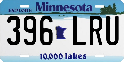 MN license plate 396LRU