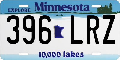 MN license plate 396LRZ