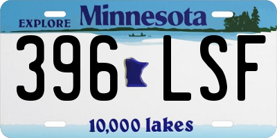 MN license plate 396LSF