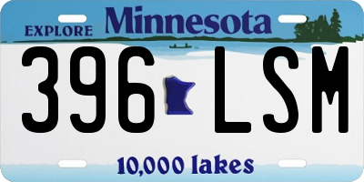 MN license plate 396LSM