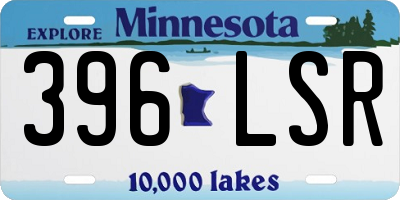 MN license plate 396LSR