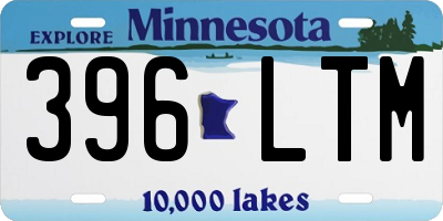MN license plate 396LTM