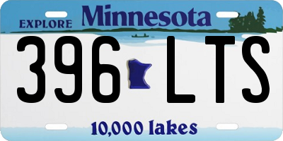 MN license plate 396LTS