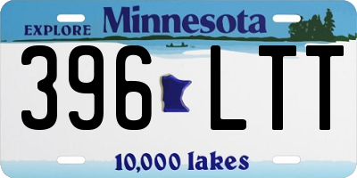 MN license plate 396LTT